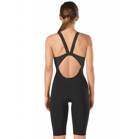 SPEEDO Powerplus Kneeskin Black Performance Racing Swimsuit, Size 12/28 - Picture 2 of 14